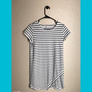 Asymmetrical Striped Dress